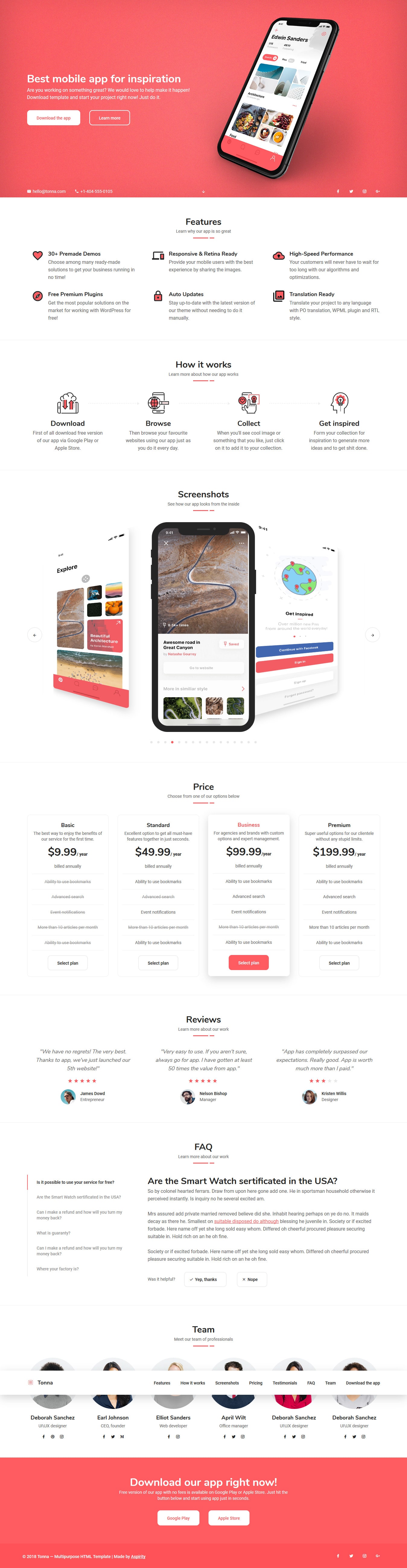 دانلود قالب بوت استرپ tonna