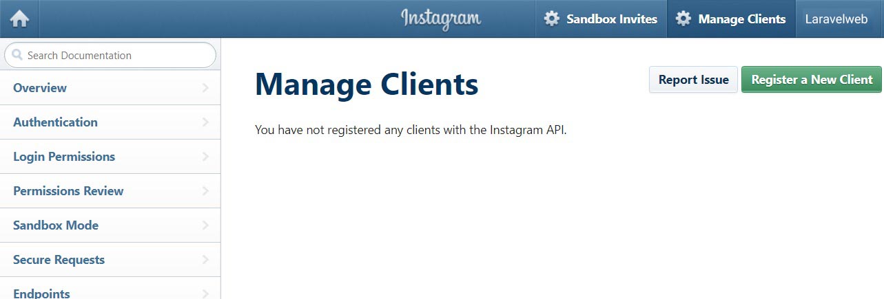 Register New Client Id