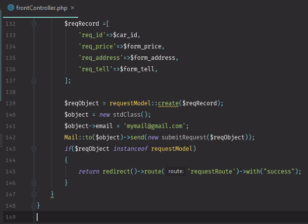 ارسال ایمیل در لاراول